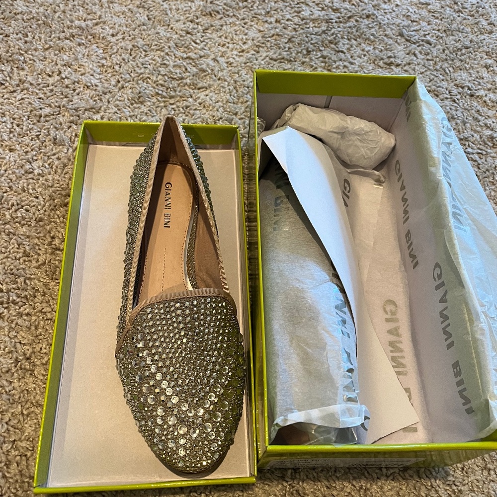 Gianni Bini Rhinestone Flats